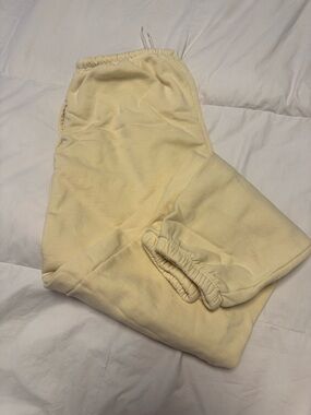 John Galt Yellow Sweatpants - Soft Elastic Waist Bottoms